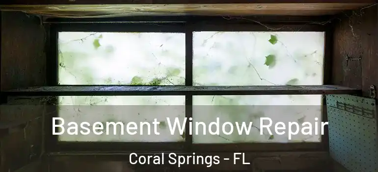  Basement Window Repair Coral Springs - FL