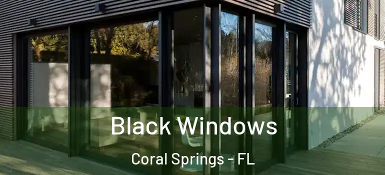  Black Windows Coral Springs - FL