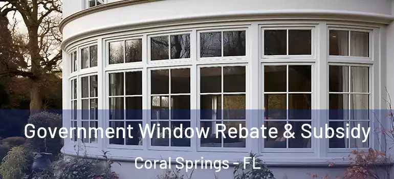  Government Window Rebate & Subsidy Coral Springs - FL