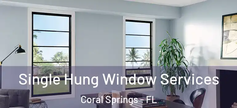 Single Hung Window Services Coral Springs - FL