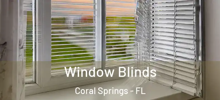  Window Blinds Coral Springs - FL