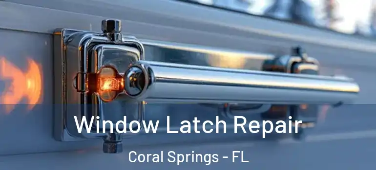  Window Latch Repair Coral Springs - FL