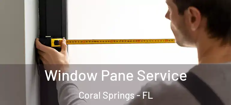  Window Pane Service Coral Springs - FL